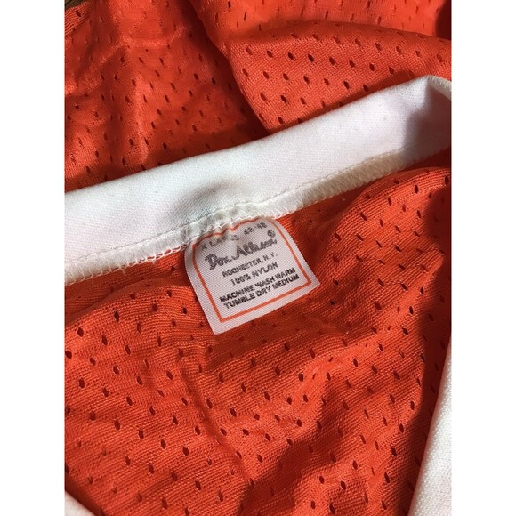 Vintage 70s Denver Broncos NFL Orange Power mesh don‎ alleson X large shirt - Picture 6 of 11